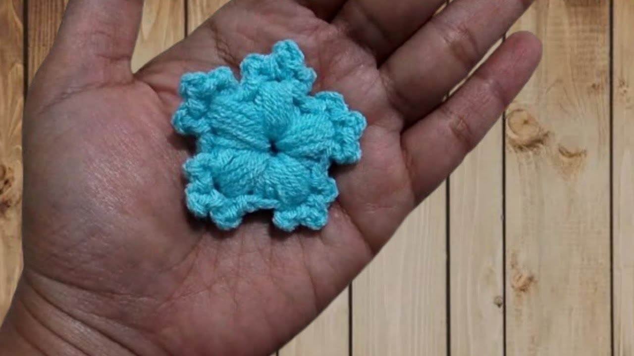 Tutorial Bunga Rajut - Crochet Flower Tutorial #flowercrochet - YouTube