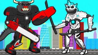 CYBORG CRAFTYCORN VS CYBORG BULLTRAP! Poppy Playtime Chapter 3 Cartoon Animation