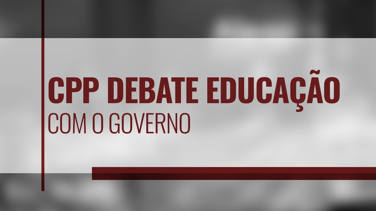 CPP e Secretaria da Educação debatem políticas públicas - YouTube