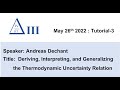 WOST III Thermodynamic Uncertainty Relations By Andreas Dechant mp3