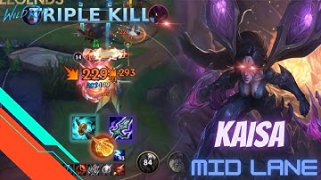 LMHT Tốc Chiến: Kaisa đi mid sẽ như nào.