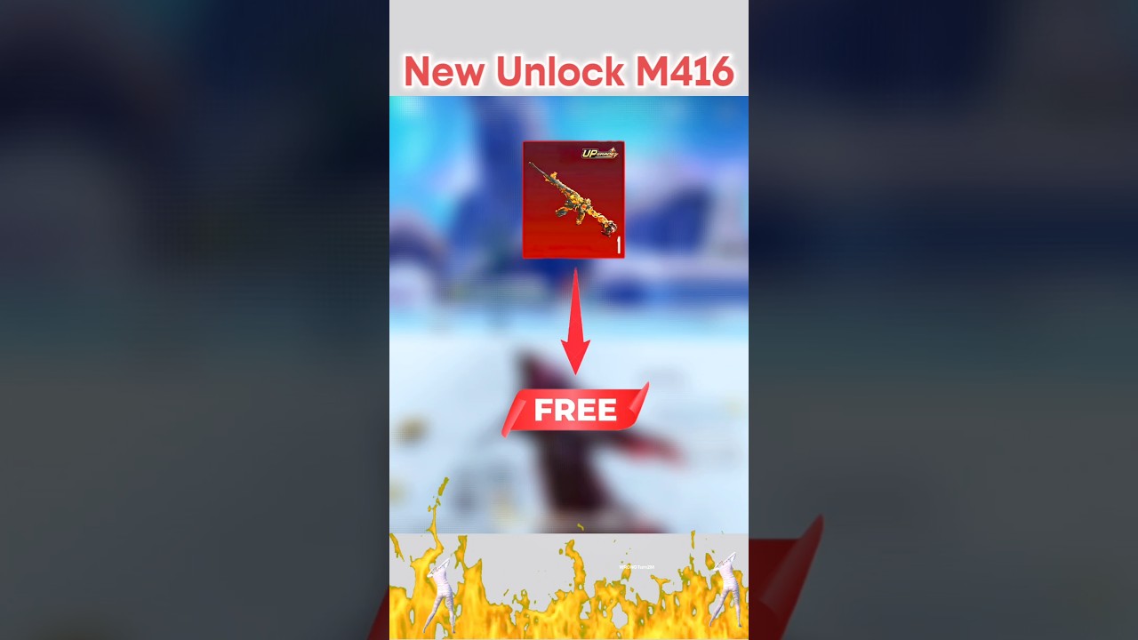New M416 in bgmi | bgmi new M416 skin | 