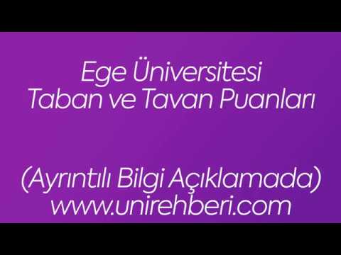 Ege Üniversitesi Taban ve Tavan Puanları 2018