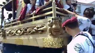 20160917 1022やわたんまち1日目年番神明町町内廻り中央公園横から白山神社へ