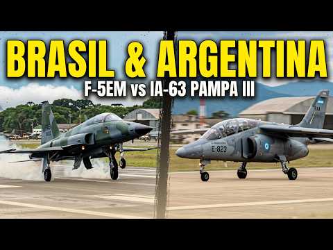 Brazil & Argentina! Epic Takeoffs and Landings of F-5EM and IA-63 Pampa III