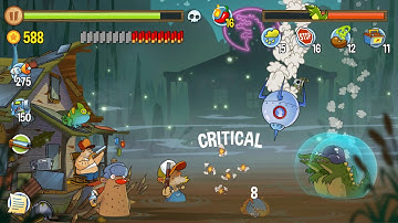Swamp Attack - Hard Mode. Episode 9. Level 14 Gameplay Android walkthrough