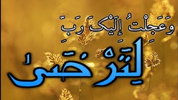 وعجلت إليك رب لترضى - رعد الكردي-#حالات واتس اب قران-#سورة_طه