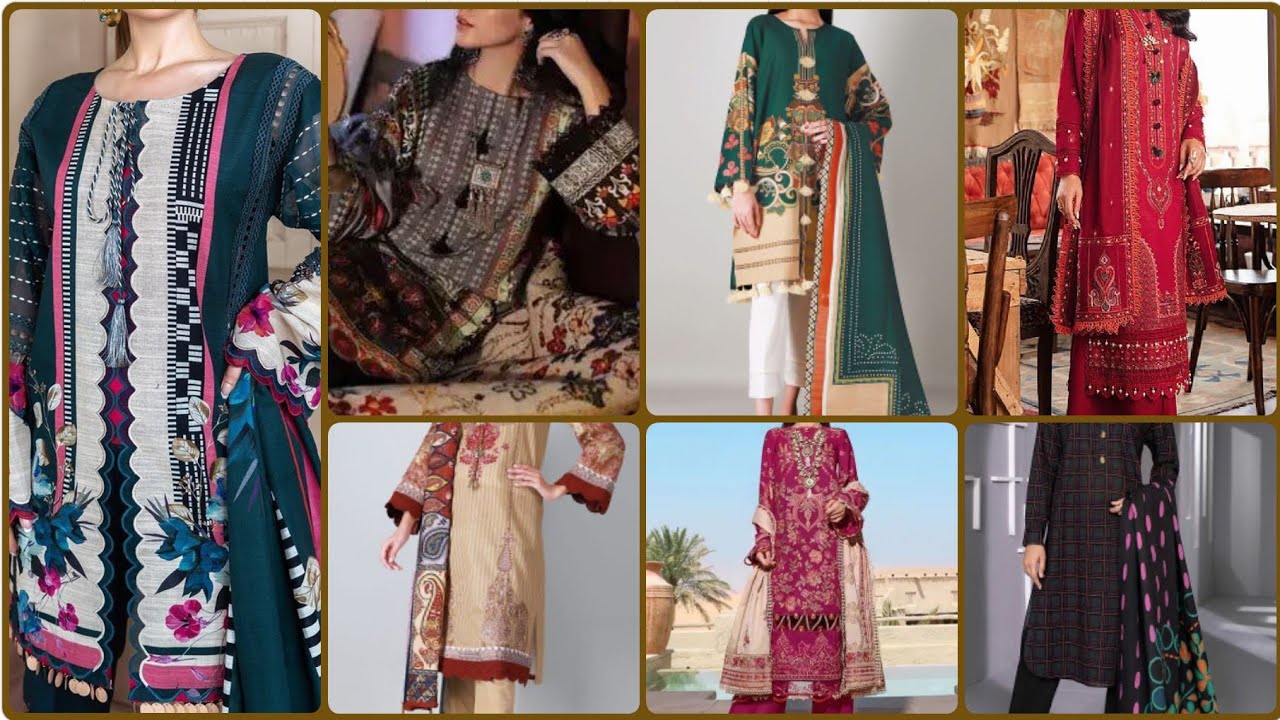 Latest Khaddar Dress Designing Ideas || Beautiful Winter Wear Khaddar Dress Stitching Ideas