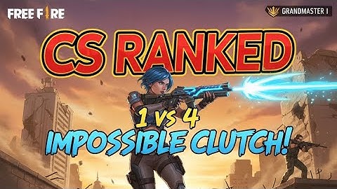 CS RANK 1VS4 CLUTCH 🤯⚡| FREE FIRE 🔫| AWM JOD⚡⚡|