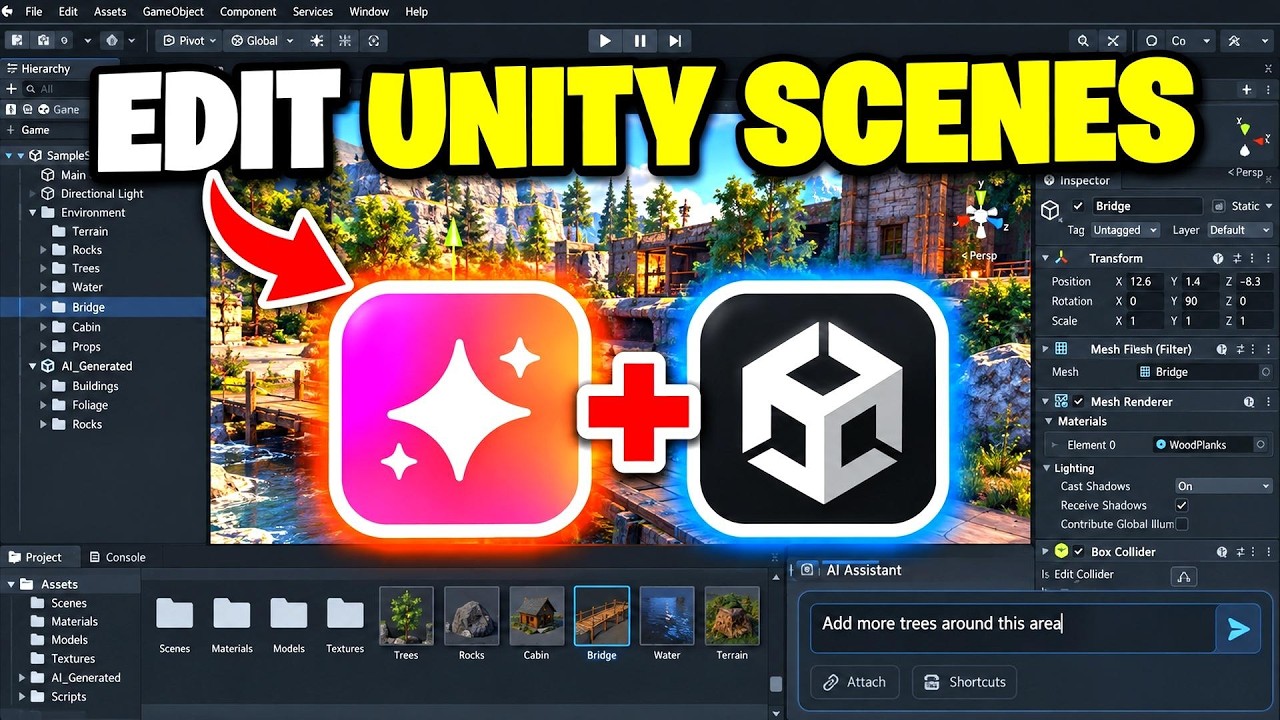 How To Edit Unity Scenes Using AI MCP - Full Guide - YouTube