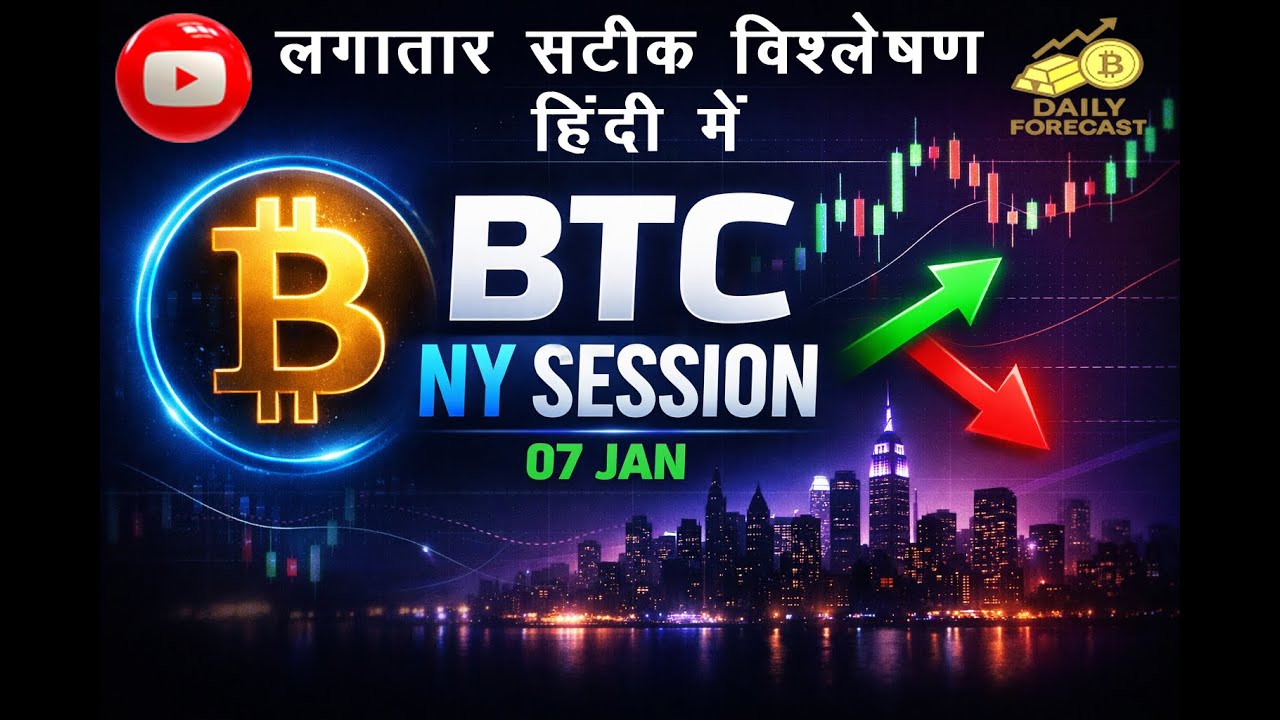 Bitcoin NY Session LIVE Analysis | BTC Price Setup 07 Jan | Smart Money Moves | Massive Move Loading