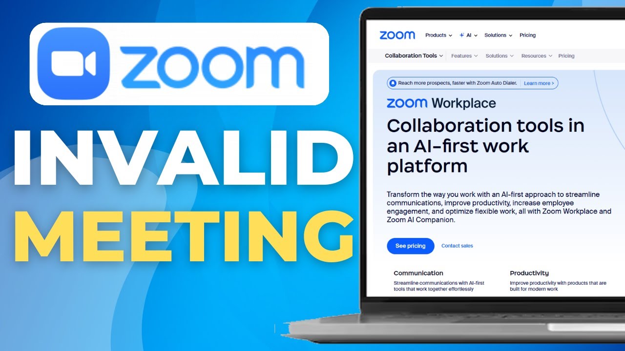 Zoom Problems How To Fix Invalid Zoom Meeting Problem (Working 2025) - YouTube