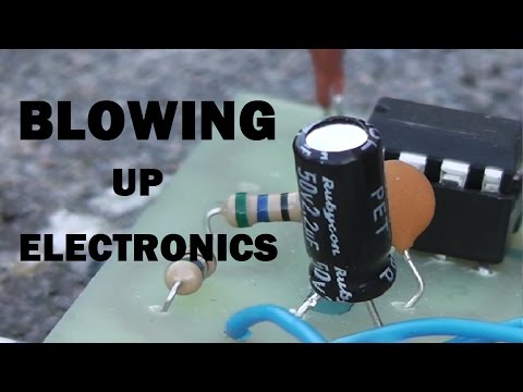 Blowing up electronic components