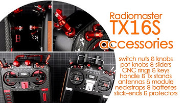 Make your Radiomaster TX16S radio UNIQUE with these easy mods & transmitter accessories!