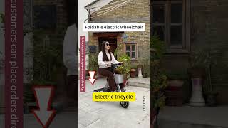 Foldable electric wheelchair#aging-friendly #smartwheelchair #health #elderlycare #wheelchair