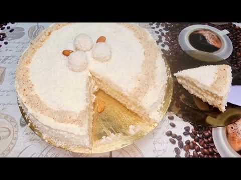 Торт Рафаэлло | Raffaello Cake Recipe | Almond Coconut Cake Recipe