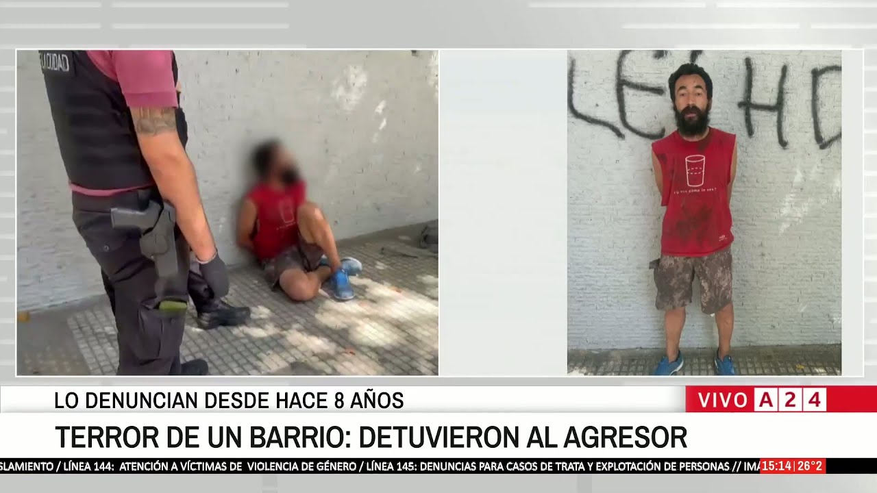 Un abusador fue detenido en Belgrano después de varias liberaciones tras sus delitos