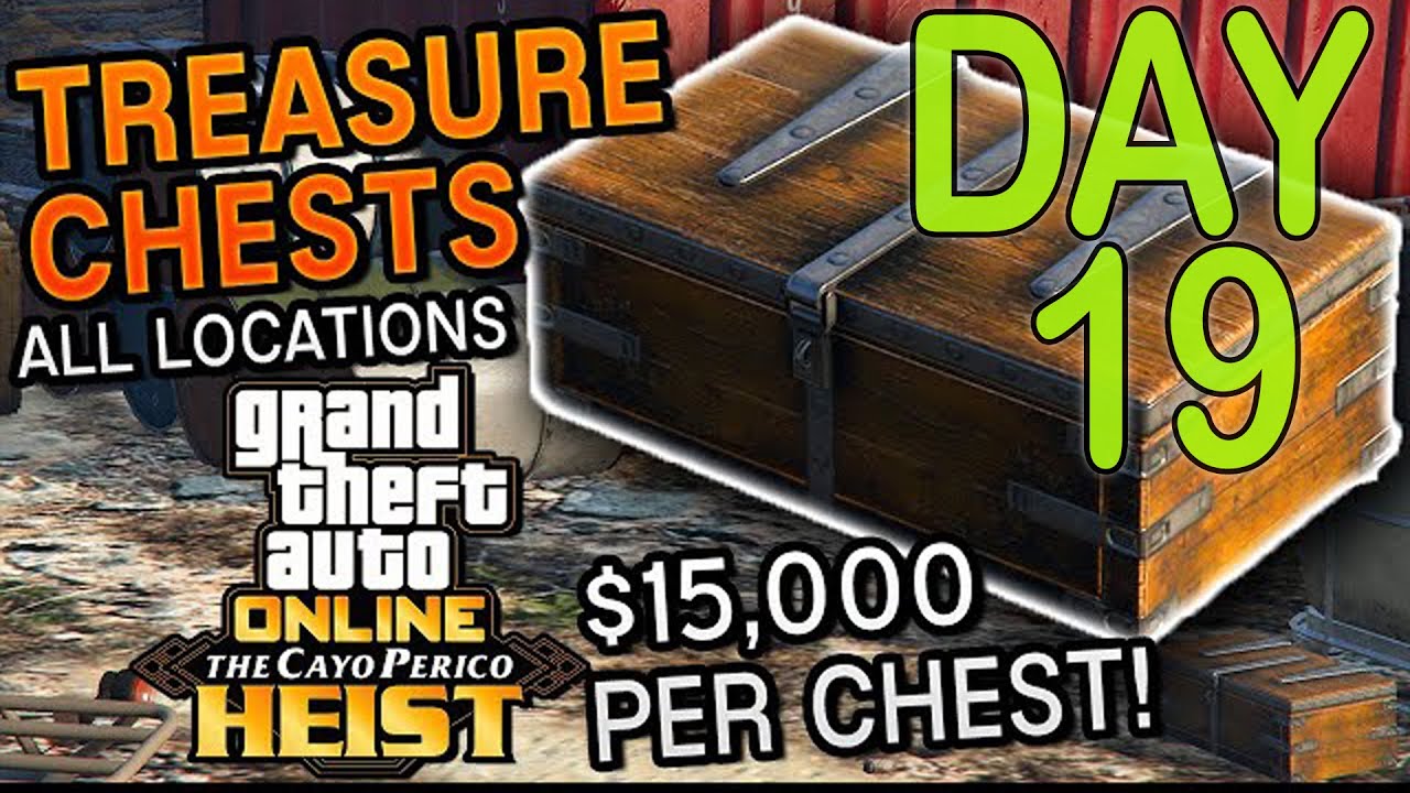 Cayo Perico Treasure chest locations DAY 19 GTA Online Guide YouTube