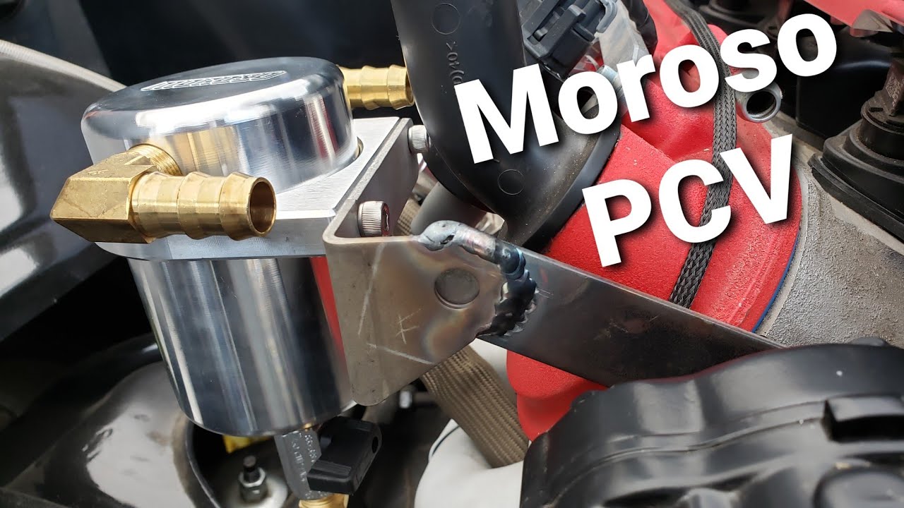 Moroso Oil Air separator PCV install LS Swap YouTube