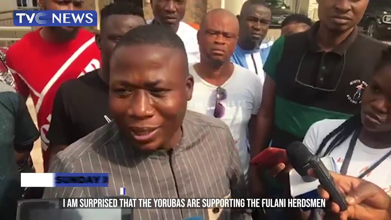 ⁣Sunday Igboho Reacts To Burning Of His House In Ibadan