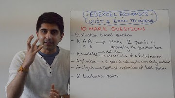 Edexcel A2 Economics Unit 4 - 10 Marker Exam Technique