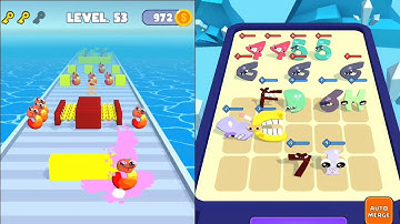 Number Run Merge 3D Math VS Merge Alphabet