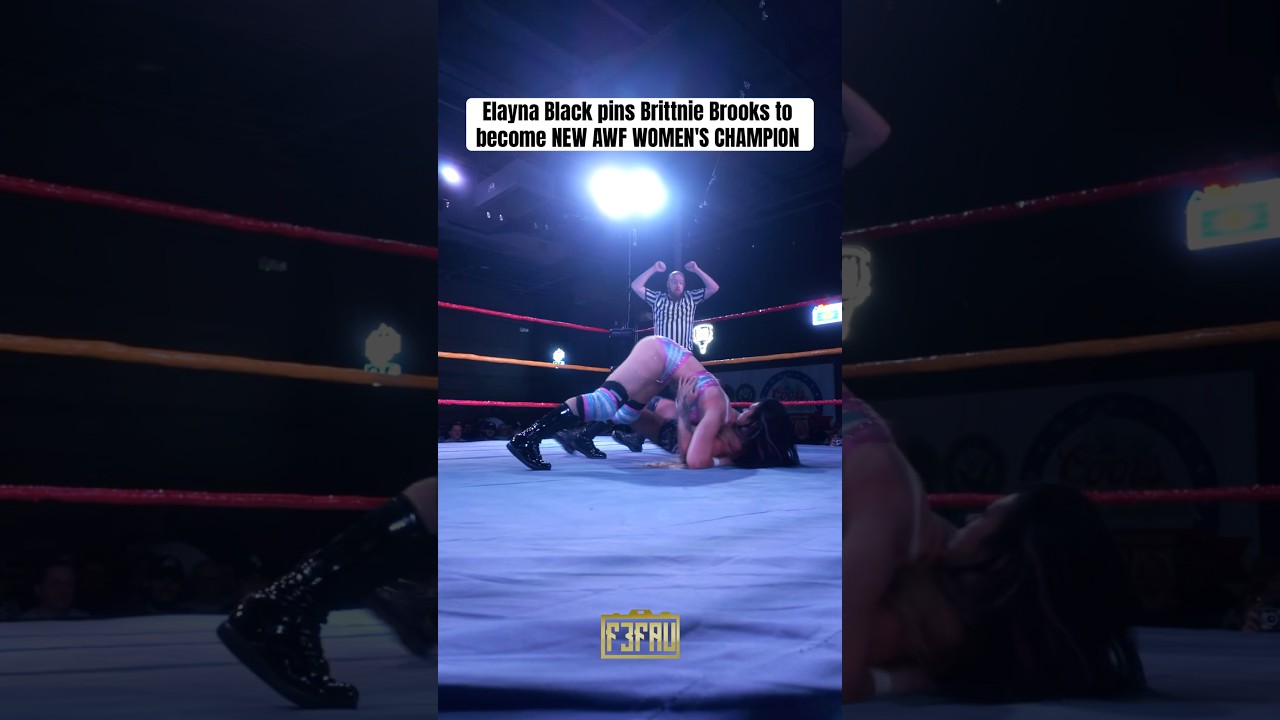 Elayna Black pins Brittnie Brooks for the AWF WOMEN'S CHAMPIONSHIP 