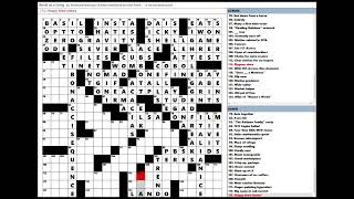 Wall Street Journal WSJ Crossword Puzzle 05-25-2024