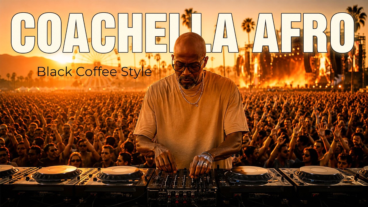 Cover AFRO HOUSE MIX 2026 🌴 Black Coffee Style | Coachella Festival Vibes