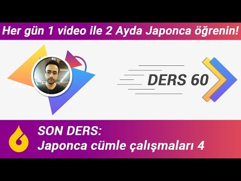 🇯🇵 Japonca Dersi 60/60: SON DERS - Japonca cümle çalışmaları 4