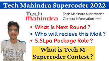 Tech Mahindra Supercoder Contest |Tech Mahindra 5.5lpa Package | Tech Mahindra Off Campus Drive 2022