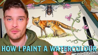 How I Paint A Watercolour - Doing It Ourselves