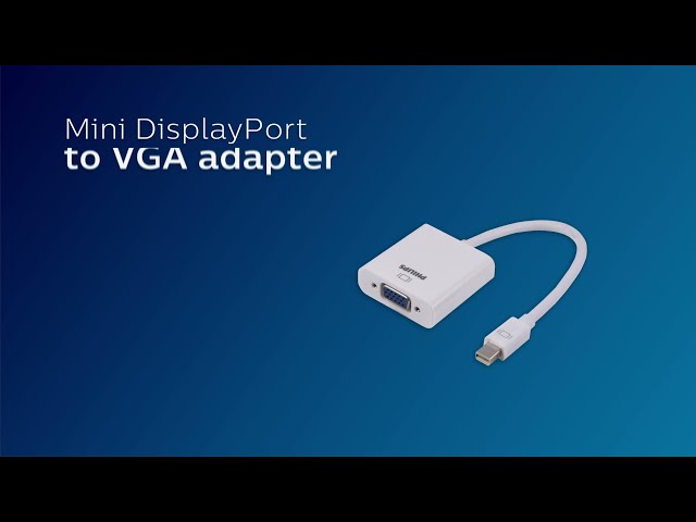 SWS9200A/27: Philips Mini DisplayPort to VGA Adapter - Overview