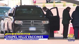 Vaccinations at Chapel Hills Mall to drop from 1,000 per day to 250 per day starting Sunday