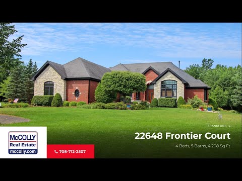 22648 Frontier Court, Frankfort, IL home video tour