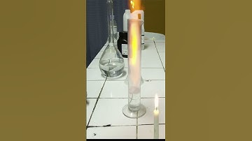Test of hydrogen gas.  #chemistry #science