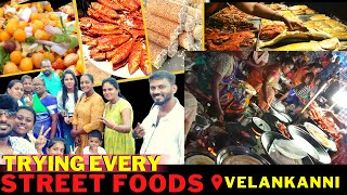 Mega Street Food Hunt with Family | Velankanni Food Vlog | #streetfood #foodie #travel