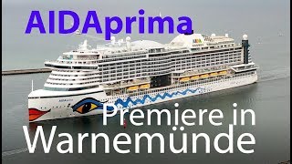 4K Willkommen In Warnemünde Aidaprima Überraschender Erstanlauf Am 4.10.2019