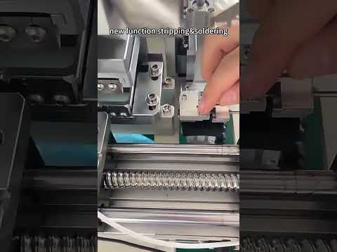USB Type-C Electric Components Cable Making Machine | Semi-Auto Stripping & Soldering