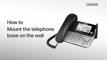 Mount the telephone on the Wall - VTech CS5249