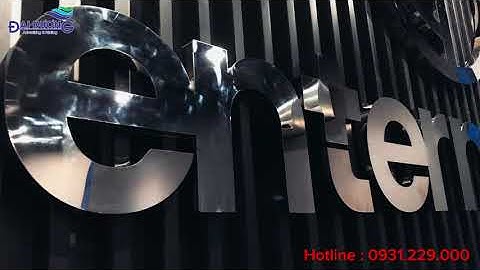 Thi công chữ inox trắng gương - Quảng Cáo Đại Dương