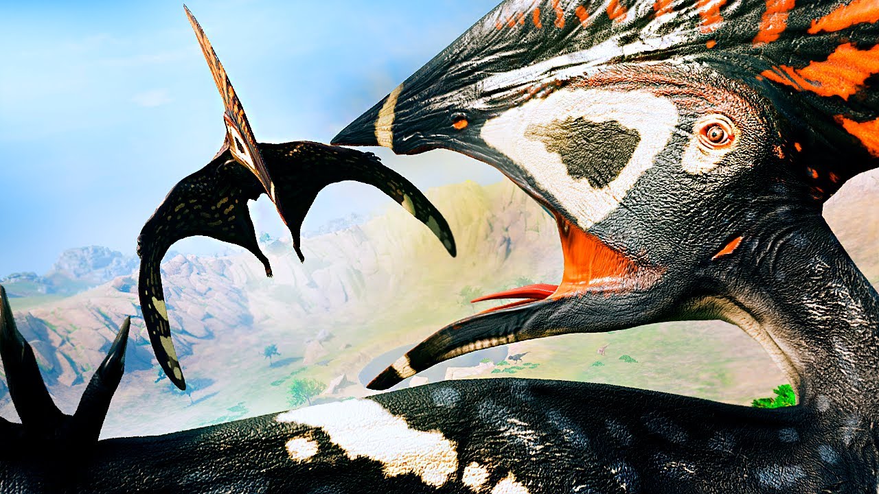 Dupla de Thalassodromeus e a Cratera dos Dinos! Explorando | Path of Titans | (PT/BR) Ft. Juninho