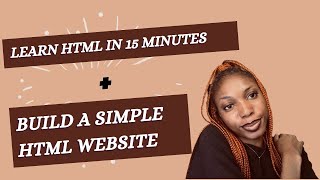 HTML Basics | Build Your First Simple Webpage! | HTML in 15 minutes | HTML for Beginners