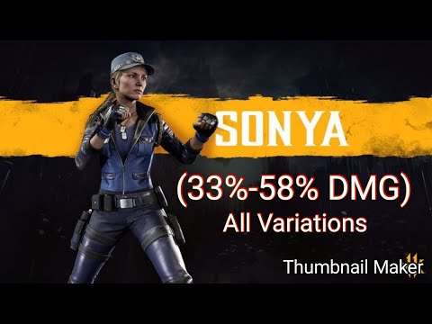 "THE QUEEN OF MK11" Mk11 Sonya Combo Video