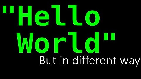 Hello world program but in different way [Recursive]