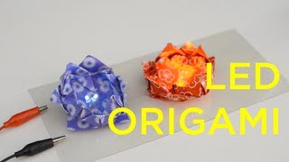 LED Origami - Lotus Flower & Frog