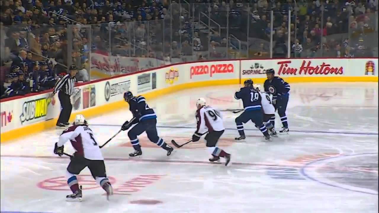 nhl hockey today Blake Wheeler 1-0 Goal vs Avalanche [Dec 12 2013]