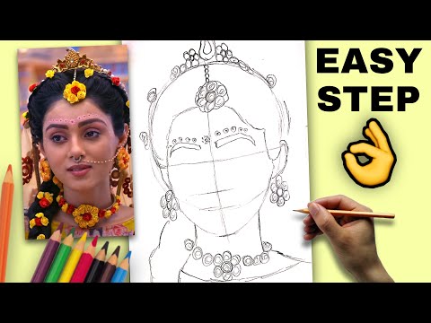 Radha Krishn serial | Mallika Singh | Drawing | Radha krishn Mallika Singh Drawing | Portrait Sketch
