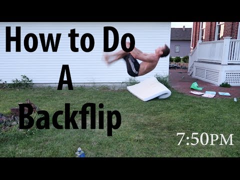 I LEARNED TO BACKFLIP IN UNDER 6 HOURS!!!(Progression)