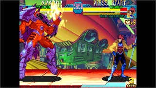 Details Onslaught vs War Machine & Gambit (Hidden Boss) Marvel vs  Capcom Clash of Super Heroes Guide